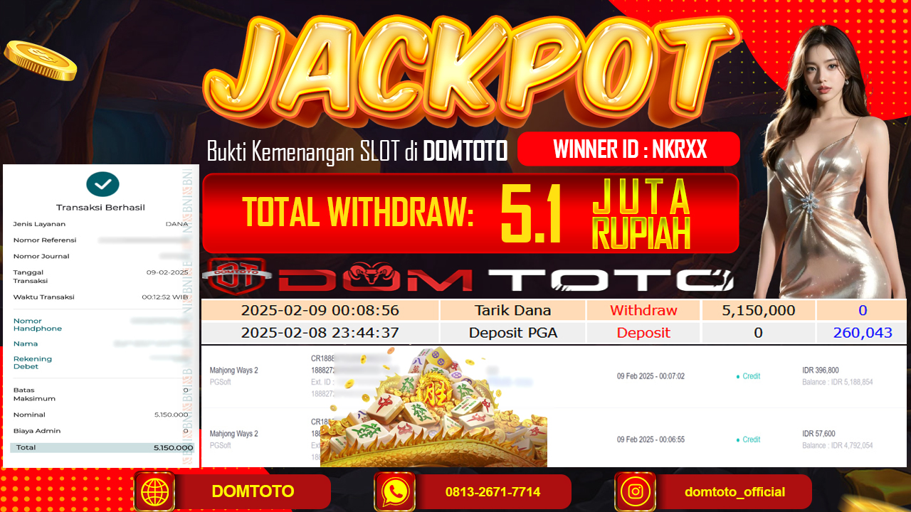 JACKPOT SLOT MAHJONG WAYS 2 9 FEBRUARI 2025